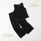 👚 50% RABATT! 🤍 Damen ärmelloses Top & weites Bein Hosen Set – Fließend, luftig & elegant – Perfekt für Sommer, Strand oder besondere Anlässe – bequemer 2-teiliger Look ✨
