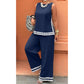 👚 50% RABATT! 🤍 Damen ärmelloses Top & weites Bein Hosen Set – Fließend, luftig & elegant – Perfekt für Sommer, Strand oder besondere Anlässe – bequemer 2-teiliger Look ✨