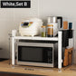 🧰 50% RABATT! 🍳 Erweiterbares Mikrowellenregal – Verstellbar, 75 kg Tragkraft & mit Haken – Ideal für Küche, Speisekammer & Werkstatt 🏠