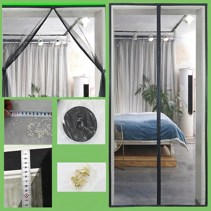 🚪 50% RABATT! 🦟 Magnetische Fliegengittertür – Selbstschließend, ohne Bohren & einfach zu montieren – Perfekt für Terrassen- oder Hauseingänge – hält Insekten zuverlässig fern bei freiem Durchgang 🌿🏡✨