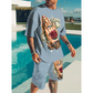 👕 50% RABATT! ⏰ Lässiges 2-teiliges Shorts-Set mit witzigem Print – Bequemes T-Shirt & kurze Hose – Perfekt für Sommer, Strand oder Freizeit – macht Laune und ist leicht zu tragen 🩳