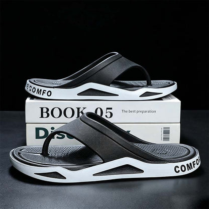 👞 50% RABATT! 🏖️ Lässige bequeme Flip-Flops für Herren – Leichte EVA-Sohle & flexibler Komfort – Perfekt für Strand, Pool oder den Alltag – einfach reinschlüpfen und wohlfühlen ☀️