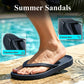 🩴 50% RABATT! ✨ Unisex-Flip-Flops mit rutschfester Sohle – Orthopädisch & strukturiertes Fußbett – Himmlischer Tragekomfort – perfekt für Strand, Pool oder den ganzen Tag zu Hause ☀️