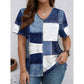 👚 50% RABATT! ✨ Damen-T-Shirt mit V-Ausschnitt & schickem Denim-Print – Leicht, atmungsaktiv & vielseitig – perfekt für Alltag, Freizeit oder lässige Bürotage – kombiniert lässigen Denim-Look mit bequemem Jersey-Stoff 🧵