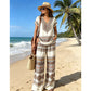 👗 50% RABATT! 💃 2-teiliges Set aus bedrucktem Oberteil & Hose für Damen – Leicht, fließend & vielseitig – Perfekt für Sommer, Strand oder Büro – stylisher 2-in-1 Look mit Komfort 🌸