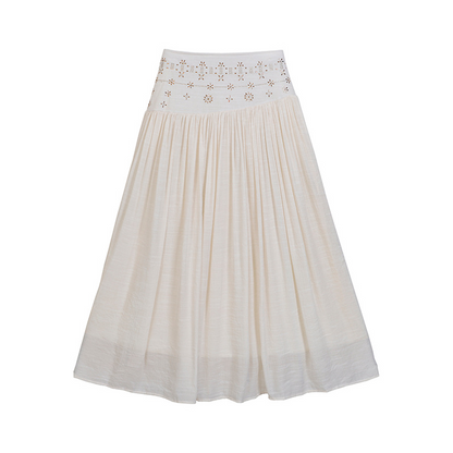 👗 50% RABATT! 👖 Damen-A-Linien-Rock mit hohem Bund – Figurumschmeichelnd & vielseitig – Leichter, fließender Stoff – perfekt für Büro, Freizeit oder besondere Anlässe – kombiniert mit Bluse oder Top 🌸