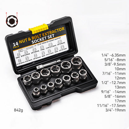 🔧 50% RABATT! 🛠️ Schraubenausdreher-Set – Für beschädigte Schrauben & Bolzen ✨