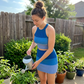 👗 60% RABATT! 🌊 Schickes Strickrock-Set mit Farbverlauf – Neckholder-Crop-Top & figurbetonte Passform – Gerippter Strick, perfekt für einen eleganten Sommer-Look oder besondere Anlässe ✨