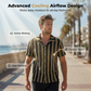 👕 60% RABATT JETZT! 🌊 Herren Wavy Stripe Kubanisches Kragen-Hemd – Atmungsaktive Textur & entspannte Passform – Retro Sommerstil – perfekt für Strand, Urlaub oder heiße Tage 🌴