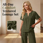 👗 60% RABATT! 🌿 Damen 2-teiliges Freizeit-Set – Texturiertes Lounge Outfit & atmungsaktiv – Perfekt für Alltag, Freizeit oder Homeoffice – bequemer, stilvoller 2-in-1 Look für den ganzen Tag ✨