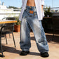 👖 60% RABATT! ✨ Damen Jeans mit asymmetrischem Bund & weitem Bein – Stretch-Denim & moderner Schnitt – Lässiger Streetwear-Look mit einzigartiger Silhouette – perfekt für einen individuellen Stil 🌟