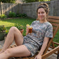 👚 60% RABATT! 🌿 Damen Plus-Size Camouflage Top & Shorts Set – Lockere Passform & weicher Stoff – Einfach, stylisch & abenteuerbereit – perfekt für Outdoor, Freizeit oder heiße Tage ✨🩳