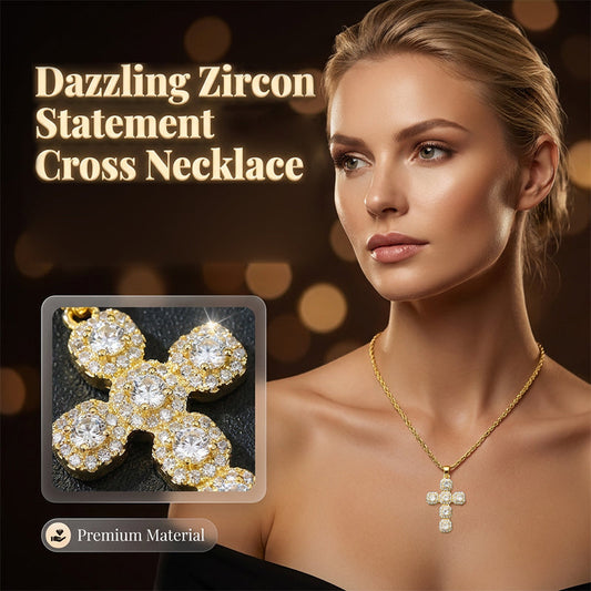 💎 50% RABATT! ✨ Zirkonia-Kreuzanhänger mit Zopflochkette – Funkelnd, elegant & zeitlos – Perfekt für Alltag oder besondere Anlässe – ein stilvolles Accessoire mit Bedeutung ✝️