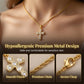 💎 50% RABATT! ✨ Zirkonia-Kreuzanhänger mit Zopflochkette – Funkelnd, elegant & zeitlos – Perfekt für Alltag oder besondere Anlässe – ein stilvolles Accessoire mit Bedeutung ✝️