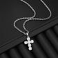 💎 50% RABATT! ✨ Zirkonia-Kreuzanhänger mit Zopflochkette – Funkelnd, elegant & zeitlos – Perfekt für Alltag oder besondere Anlässe – ein stilvolles Accessoire mit Bedeutung ✝️