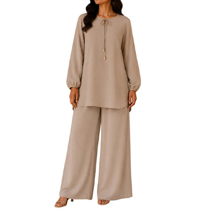 👗 50% RABATT! ✨ Elegantes Damen Oberteil & Hose 2-teiliges Set – Fließender Stoff & moderne Passform – Perfekt für Büro, Abendveranstaltungen oder einen stilvollen Auftritt – vielseitig und bequem 🌸