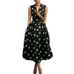 👗 50% RABATT! 🌸 Damen-Kleid mit Polka-Dot-Muster, V-Ausschnitt & ärmellos – Luftig, elegant & vielseitig – Perfekt für Alltag, Büro oder besondere Anlässe – zeitloser Look mit Frische ✨