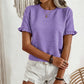 👚 50% RABATT! ✨ Elegantes Damen-Rüschenärmel-Sommeroberteil – Leichter Stoff & romantischer Look – Perfekt für warme Tage, Büro oder besondere Anlässe – feminin und vielseitig kombinierbar 🌸