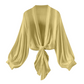 🧥 50% RABATT! 💥 Damen leichter Chiffon Vorne-Knoten Cardigan – Ballonärmel & transparent – Perfekt für Layering, Strand oder laue Sommerabende – stilvoll und vielseitig 🌸✨