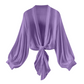 🧥 50% RABATT! 💥 Damen leichter Chiffon Vorne-Knoten Cardigan – Ballonärmel & transparent – Perfekt für Layering, Strand oder laue Sommerabende – stilvoll und vielseitig 🌸✨