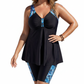👙 50% RABATT! 💥 Damen fließendes Tankini-Oberteil & Shorts Badeanzug – Bauchkontrolle & stützend – Bequeme Boy Shorts, perfekt für Strand oder Pool – sicherer Sitz und schöne Passform 🌊✨