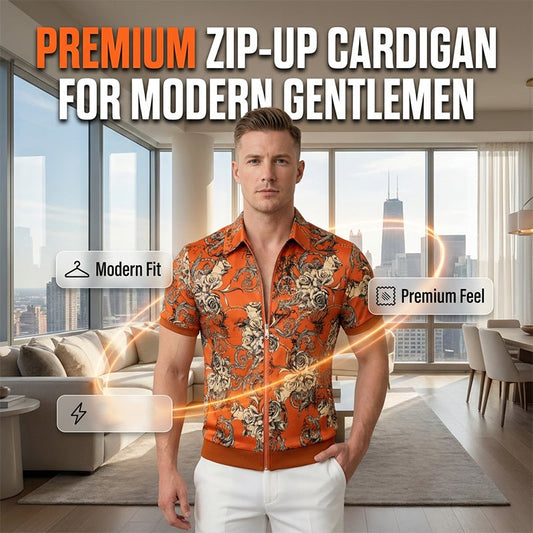 👕 50% RABATT! 🌸 Herren Vintage Blumendruck Zip-Up Oberteil – Leicht & atmungsaktiv – Perfekt für warme Tage, Festival oder einen lässigen Retro-Look – bequemer Reißverschluss & stilvolles Design 🌿✨