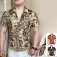 👕 50% RABATT! 🌸 Herren Vintage Blumendruck Zip-Up Oberteil – Leicht & atmungsaktiv – Perfekt für warme Tage, Festival oder einen lässigen Retro-Look – bequemer Reißverschluss & stilvolles Design 🌿✨