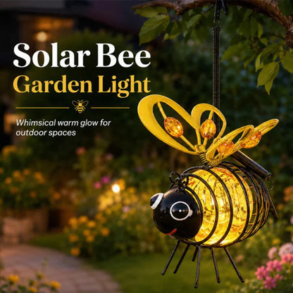 🐝 KAUFE 3, ERHALTE 1 GRATIS! ☀️ Solar-Hängeleuchte mit Biene für den Außenbereich – Charmantes Garten-Deko – Perfektes Geschenk für Pflanzenliebhaber, Mütter oder alle, die gerne lächeln ❤️🌿✨