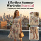 👗 60% RABATT! ✨ Blumendruck Plissiertes Midi-Kleid – Elegant & feminin – Leichter Stoff, romantischer Look – perfekt für Frühling, Gartenpartys oder besondere Anlässe 🌸✨