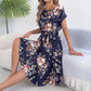 👗 60% RABATT! ✨ Blumendruck Plissiertes Midi-Kleid – Elegant & feminin – Leichter Stoff, romantischer Look – perfekt für Frühling, Gartenpartys oder besondere Anlässe 🌸✨