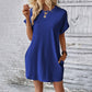 👗 50% RABATT! 🌿 Damen-Tunika-Kleid mit Rundhals – Einfarbig, lockere Passform & Taschen – Vielseitig & bequem – perfekt für Alltag, Freizeit oder Reisen ✨🧳