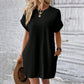 👗 50% RABATT! 🌿 Damen-Tunika-Kleid mit Rundhals – Einfarbig, lockere Passform & Taschen – Vielseitig & bequem – perfekt für Alltag, Freizeit oder Reisen ✨🧳