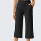 👖 50% RABATT! 🌸 Damen lässige weite Bein Caprihose – Leicht, luftig & vielseitig – Perfekt für warme Tage, Strand oder Freizeit – bequemer Begleiter mit Stil ☀️✨