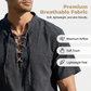 👔 50% RABATT! 🏆 Herren lässiges Schnürhemd mit Kurzarm – Atmungsaktiv & vielseitig – Perfekt für Sommer, Freizeit oder lässige Bürotage – bequemer Look mit Stil ✨🌿