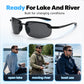 🕶️ 50% RABATT! 🎣 Ultraleichte polarisierte Angelsonnenbrille – Blendfrei & UV400 – Perfekt für Angeln, Bootfahren oder den Strand – reduziert Spiegelungen und schützt die Augen optimal 🌊☀️