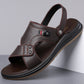 👡 50% RABATT! ✨ Herren Leder-Sandalen 2-in-1 Slip-On – Vielseitig für Outdoor & Strand – Echtes Leder, flexible Sohle & bequemer Einstieg – perfekt für heiße Tage und lässige Looks ☀️🌊