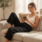 👖 50% RABATT! ⏰ Leichte Leinen-Hose – Weite Passform & entspannter Schnitt – Mit Bindegürtel & dezenten Unifarben – perfekt für warme Tage oder einen lässigen Look 🌿✨