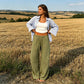 👖 50% RABATT! ⏰ Leichte Leinen-Hose – Weite Passform & entspannter Schnitt – Mit Bindegürtel & dezenten Unifarben – perfekt für warme Tage oder einen lässigen Look 🌿✨