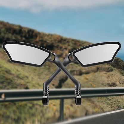 🚲 50% RABATT! 🛡️ Weitwinkel‑Rückspiegel – Bruchsicher, vibrationsarm & werkzeugfrei – Passt 16–31,8 mm ✨