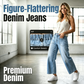 👖 50% RABATT! ✈️ Damen Weitbein-Jeans mit Patch-Taschen – Elastischer Bund & Stretch-Denim – Figurfreundlich & bequem – ideal für Alltag & Freizeit 🩵🌸✨