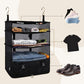 🎒 50% RABATT! 🧺 Tragbare faltbare dreifache Mesh-Organizer-Hängetasche – Transparent, leicht & platzsparend – Ideal für Bad, Küche oder Reisen – übersichtliche Aufbewahrung mit 3 Fächern 🧴✨