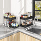 🗄️ 50% RABATT! 🏠 2-stöckiger Mehrzweck-Unterschrank-Organizer – Verstellbar & stabil – Ideal für Küche, Bad oder Arbeitsplatte – maximiert den Stauraum im Schrank oder auf der Ablage 🧴✨