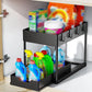 🗄️ 50% RABATT! 🏠 2-stöckiger Mehrzweck-Unterschrank-Organizer – Verstellbar & stabil – Ideal für Küche, Bad oder Arbeitsplatte – maximiert den Stauraum im Schrank oder auf der Ablage 🧴✨