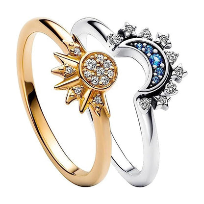 💍 50% RABATT! 🌙 Himmlisches Paar-Ring-Set – Verstellbare Ringe mit Gravur-Option – Perfekt als Liebesbeweis oder Freundschaftsring – elegantes Design für zwei ❤️✨