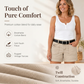 🩳 50% RABATT! ☀️ Damen Mid-Rise Cargo-Shorts – Atmungsaktiver Baumwollmix, viele Taschen & Used-Look – Perfekt für den Sommer & lässige Outfits 🤎
