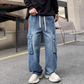 👖 50% RABATT! 🧵 Utility weite Cargo-Hose – Robust, mit vielen Taschen & elastischem Bund – Perfekt für Outdoor, Arbeit oder Freizeit – bequem & praktisch 🌿💪✨