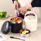 🍱 50% RABATT! 🔥 Vakuum-Thermobehälter mit Faltlöffel – Warme Mahlzeiten unterwegs – Ideal für Büro, Reisen oder Camping – langlebig & praktisch ✨🥣🌿