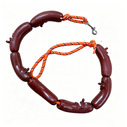 🐶 50% RABATT! 🌭 Witzige Würstchen-Hundeleine – Langlebig & mit lustigem Design – Ideal für Spaziergänge, Training oder als Blickfang – bequemer Griff & sicheres Handling 🐾✨🎉