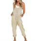 👗 50% RABATT! 🌸 Damen lässiger ärmelloser Jumpsuit mit Taschen – Leicht, bequem & vielseitig – Perfekt für warme Tage, Freizeit oder Reisen – praktisch & stylisch ☀️✨👜