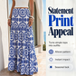 👗 50% RABATT! 🌊 Damen fließender Maxi-Rock – Auffälliger Resort-Print – 36K+ verkauft – ideal für Strand, Urlaub oder warme Tage – leicht & feminin 🌸☀️✨